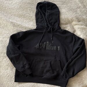 Black Hoodie with Logo The Kooples